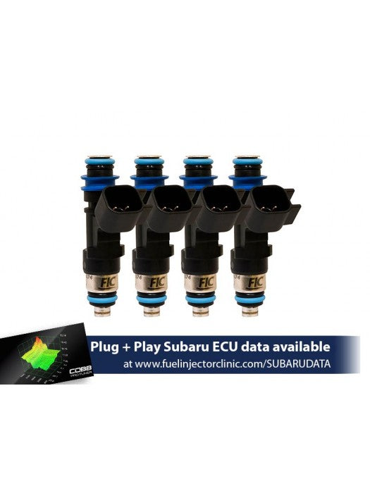 1000CC FIC TOP-FEED CONVERTED SUBARU STI ('04-'06) LEGACY GT ('05-'06) FUEL INJECTOR CLINIC INJECTOR SET (HIGH-Z)