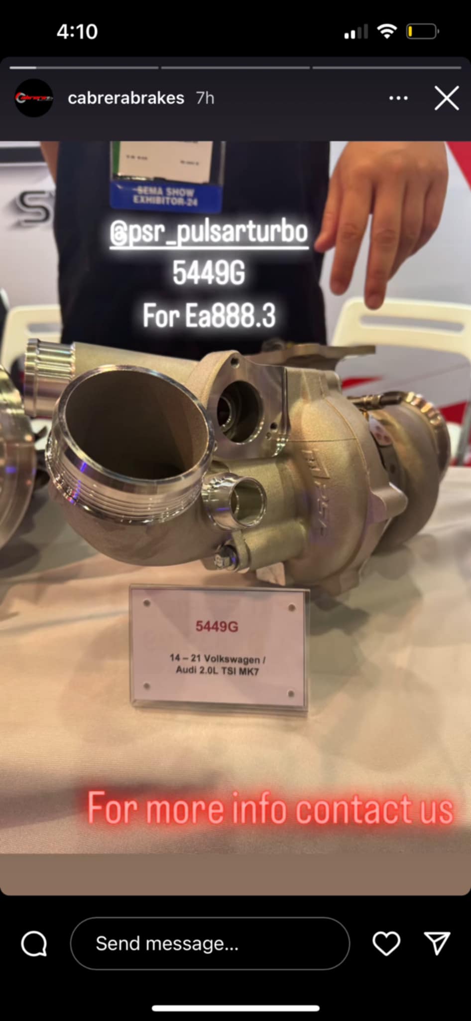 Pulsar G25-660 MQB Drop-In Turbo - PSR 5449G for MK7 EA888 Gen 3